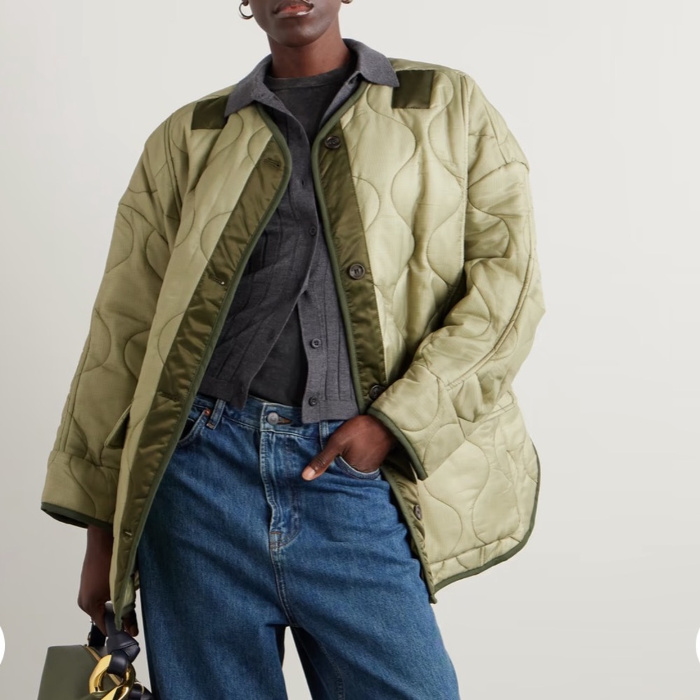 NWT THE FRANKIE SHOP Quilted Teddy Jacket in XS/S